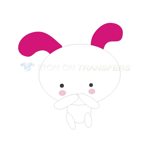 Rabbit Iron-on Stickers (Heat Transfers)NO.8950
